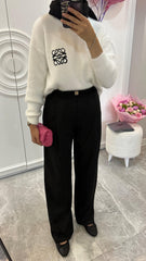 LOEWE ANGORA KAZAK / LOEWE PALAZZO PANTOLON - nuha collection