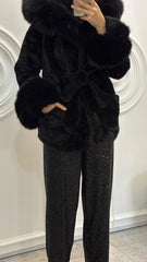 BLOOM SIYAH KURK - nuha collection