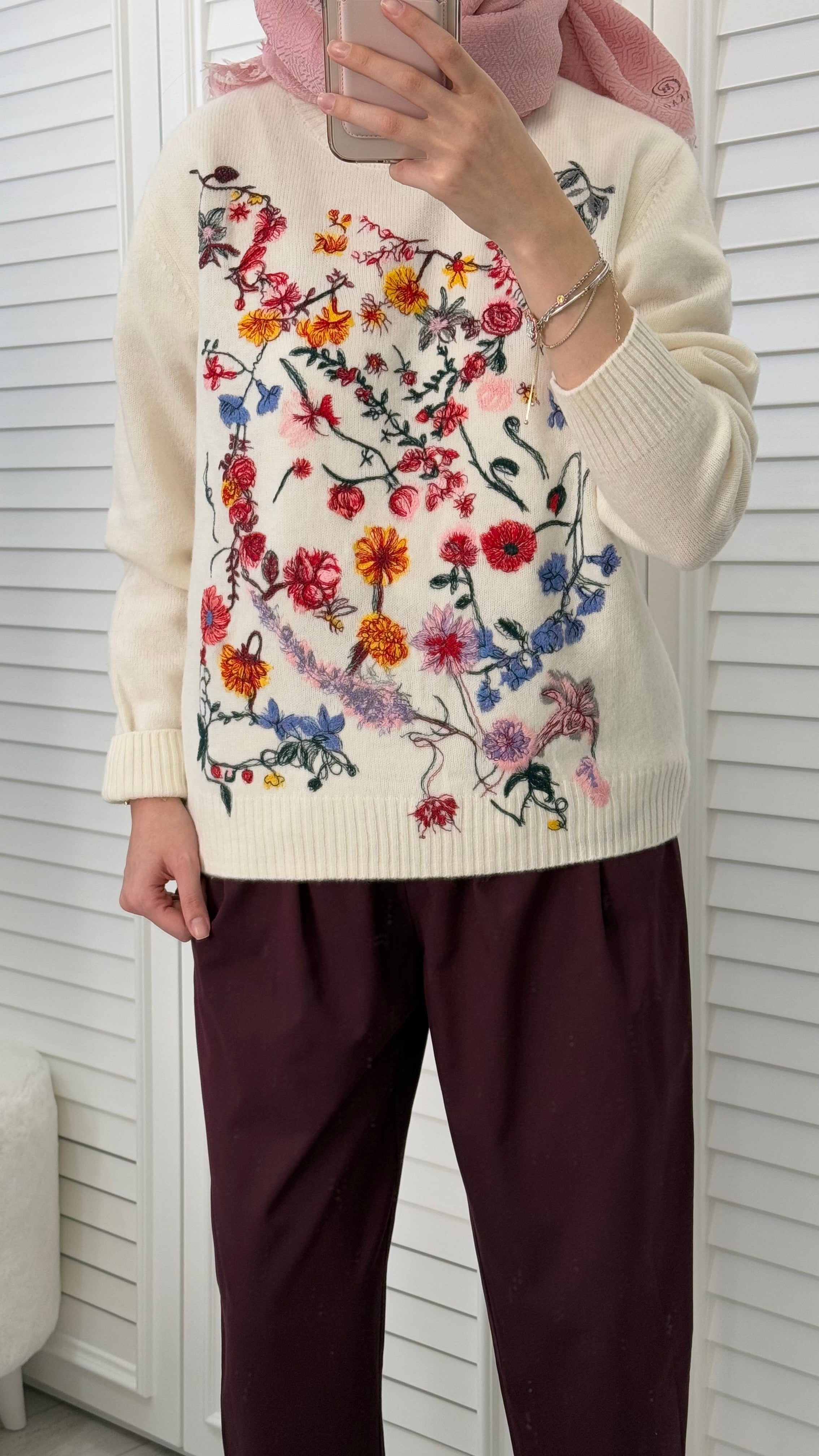 Çiçek Dior Kazak
