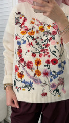Çiçek Dior Kazak