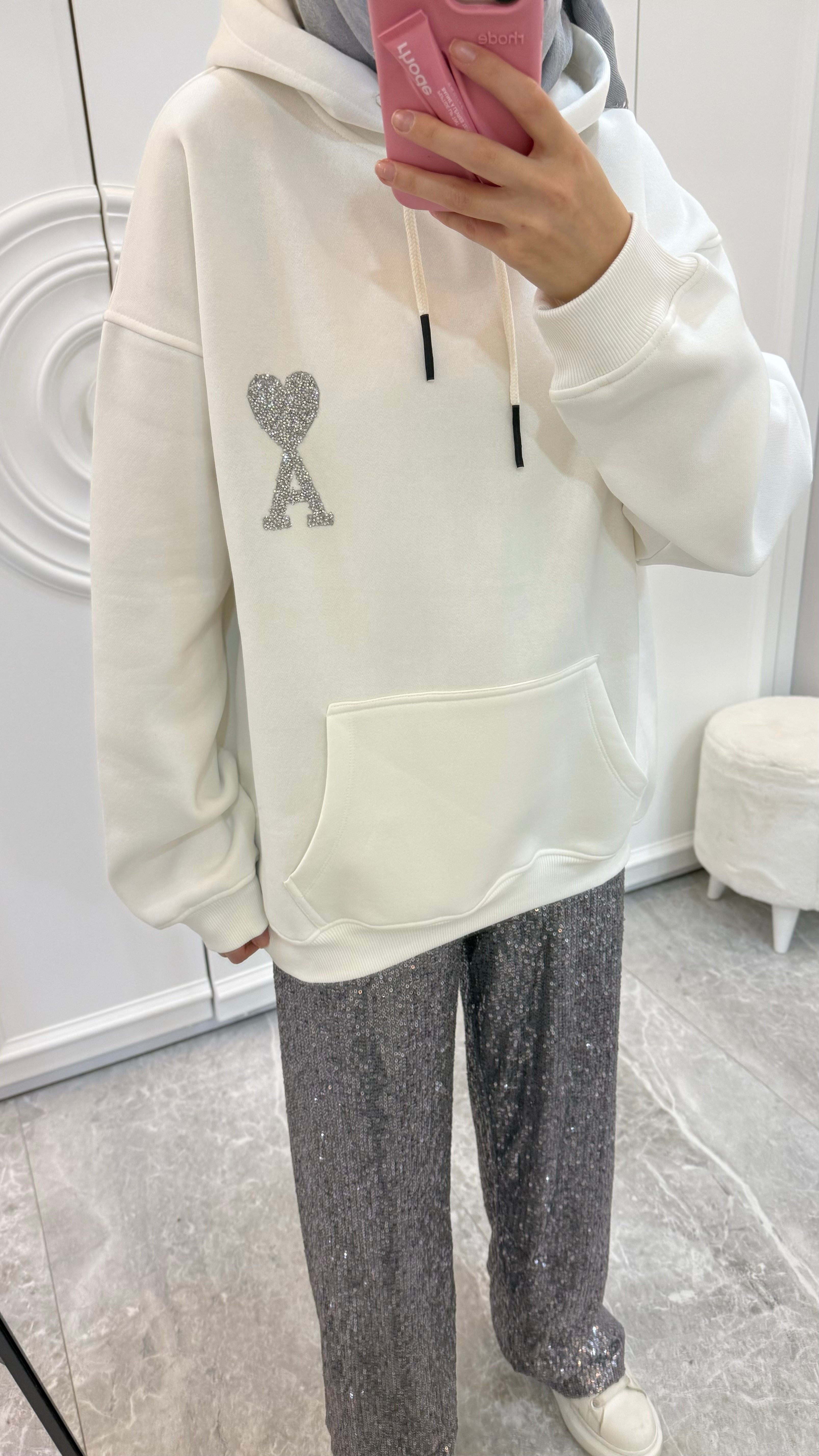 Ami Sweat Şardonlu (Beyaz)