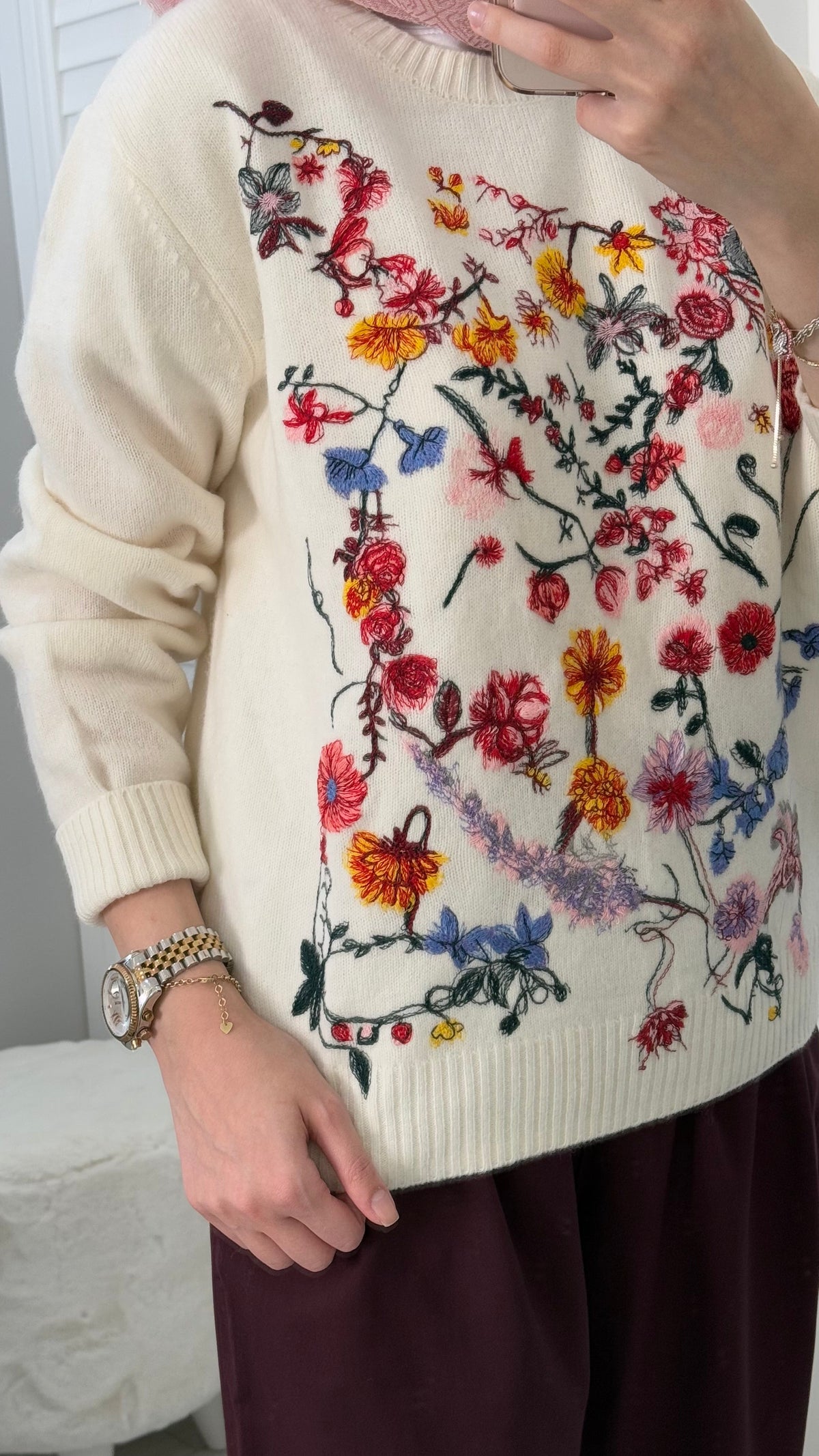 Çiçek Dior Kazak