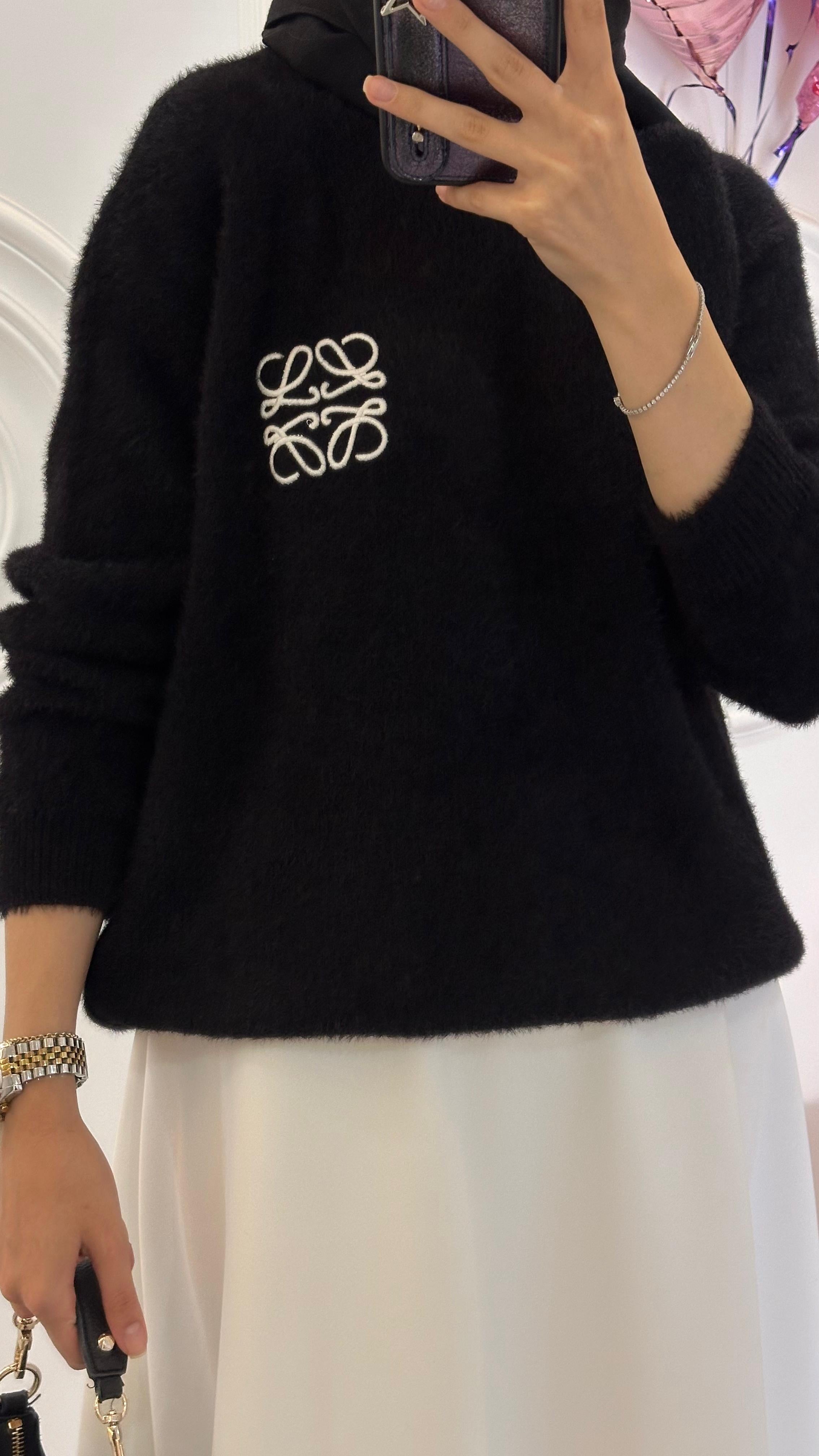 LOEWE SIYAH ANGORA KAZAK - nuha collection