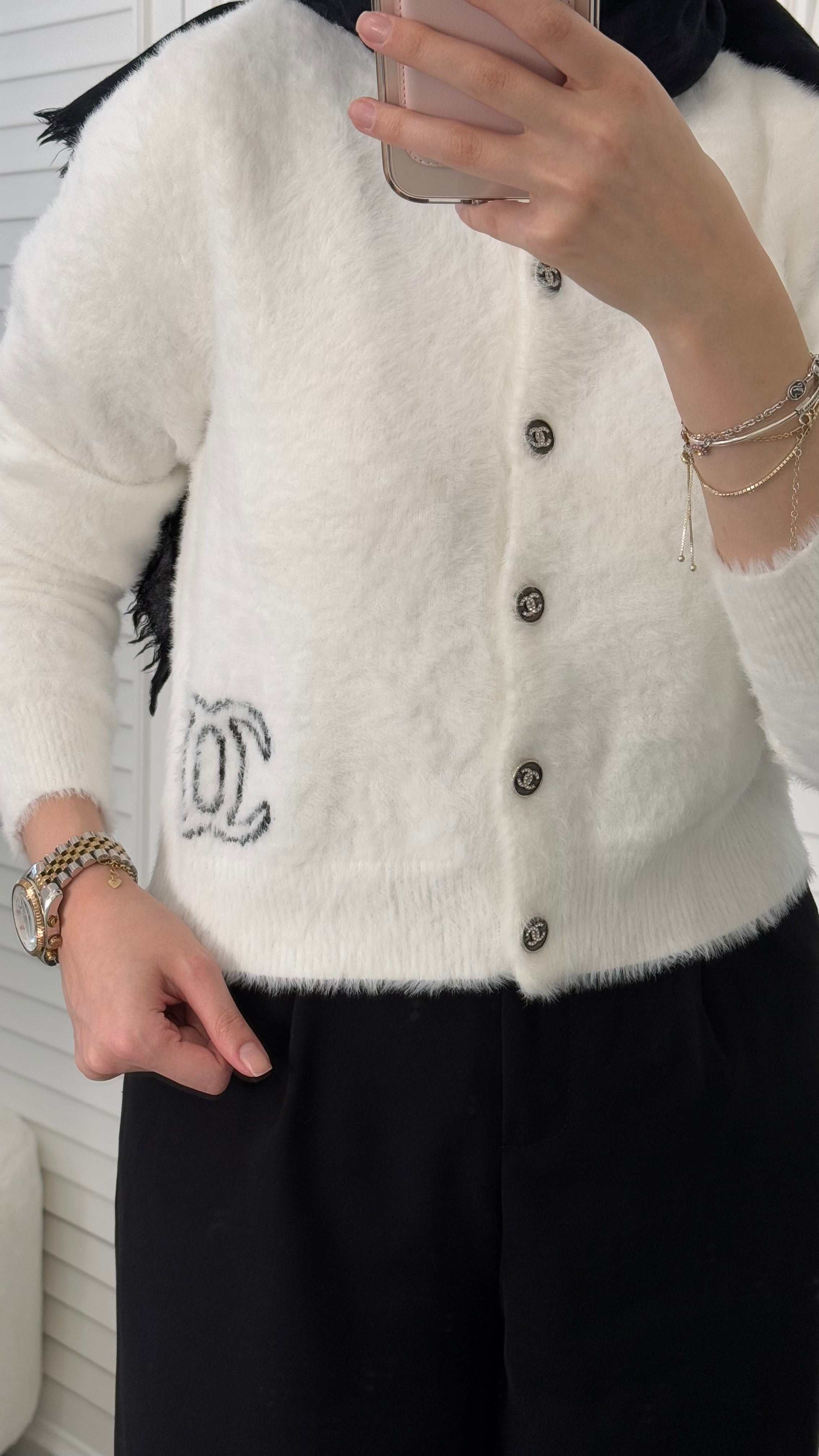 İthal Chanel Angora Hırka