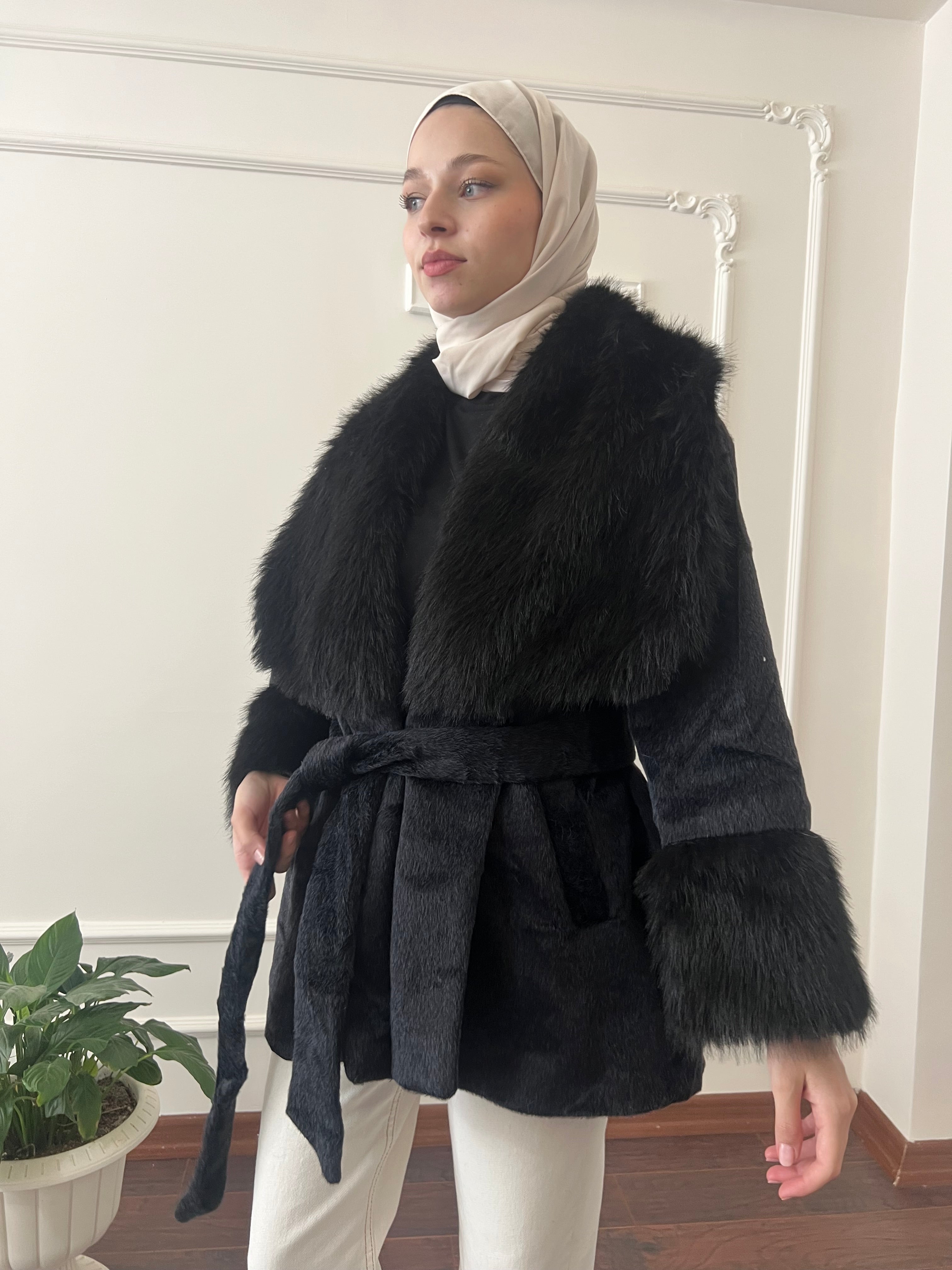 Kürk Yakalı Goldfox Kaban