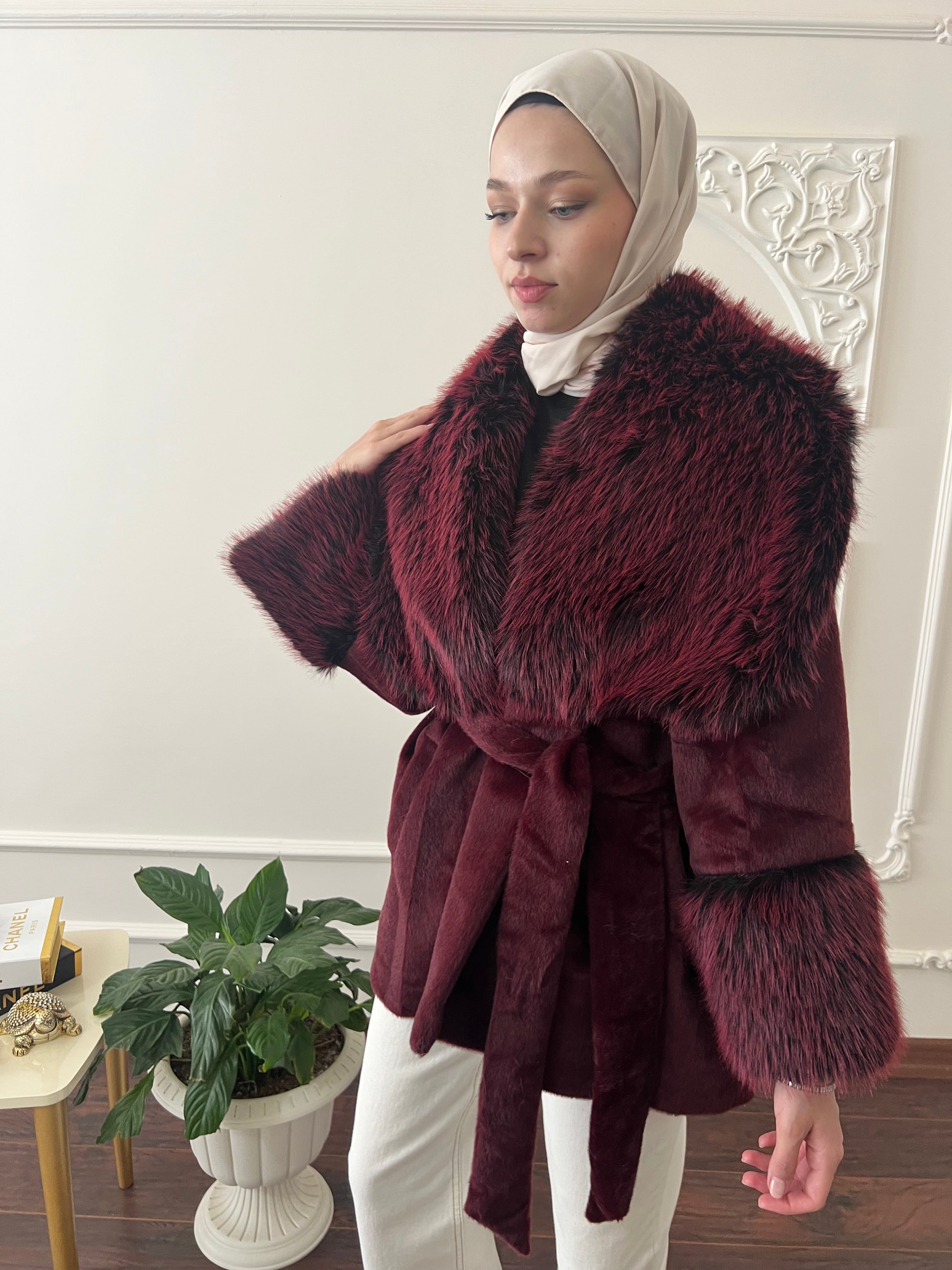 Kürk Yakalı Goldfox Kaban