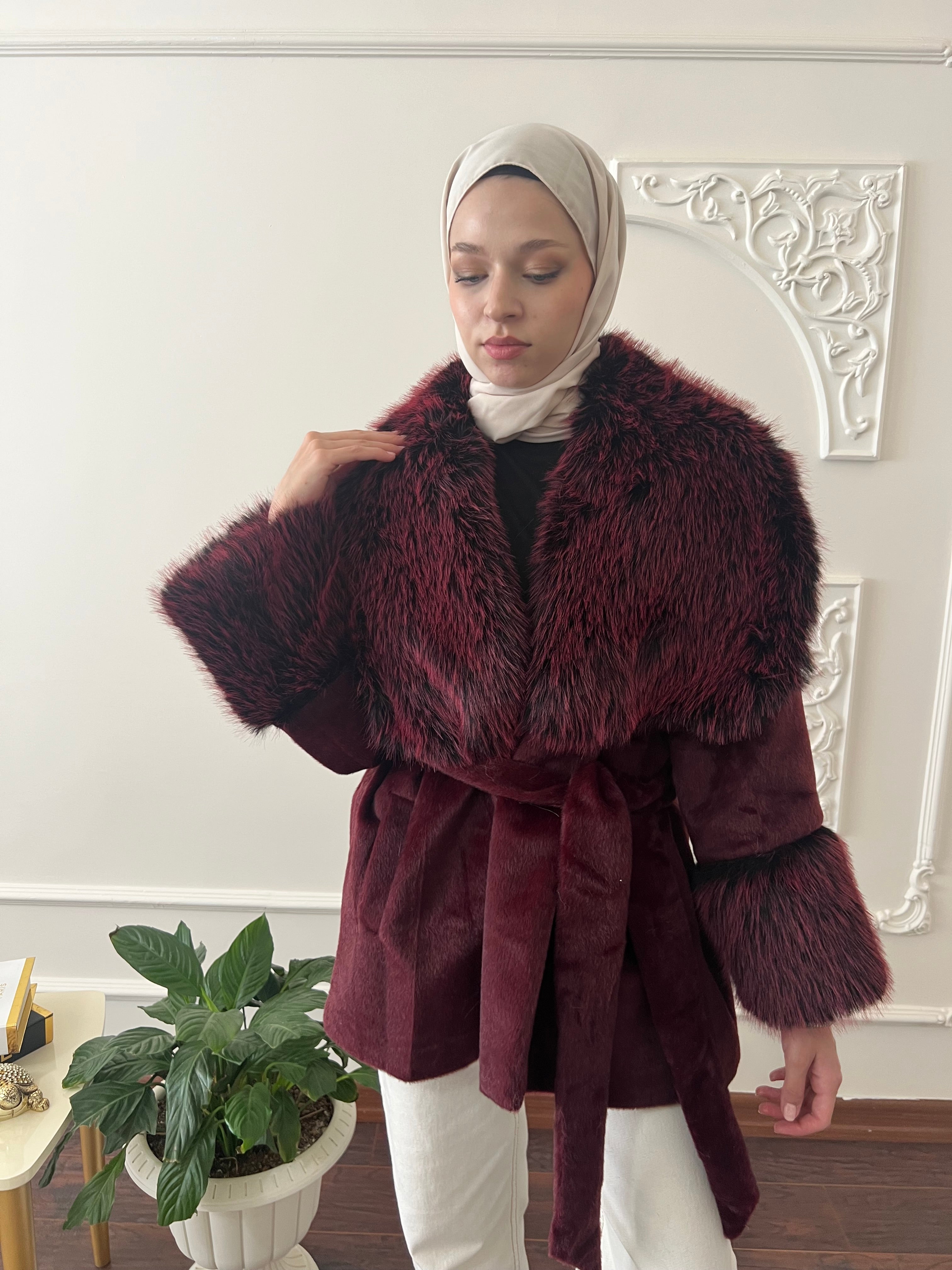 Kürk Yakalı Goldfox Kaban