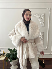 Kürk Yakalı Goldfox Kaban