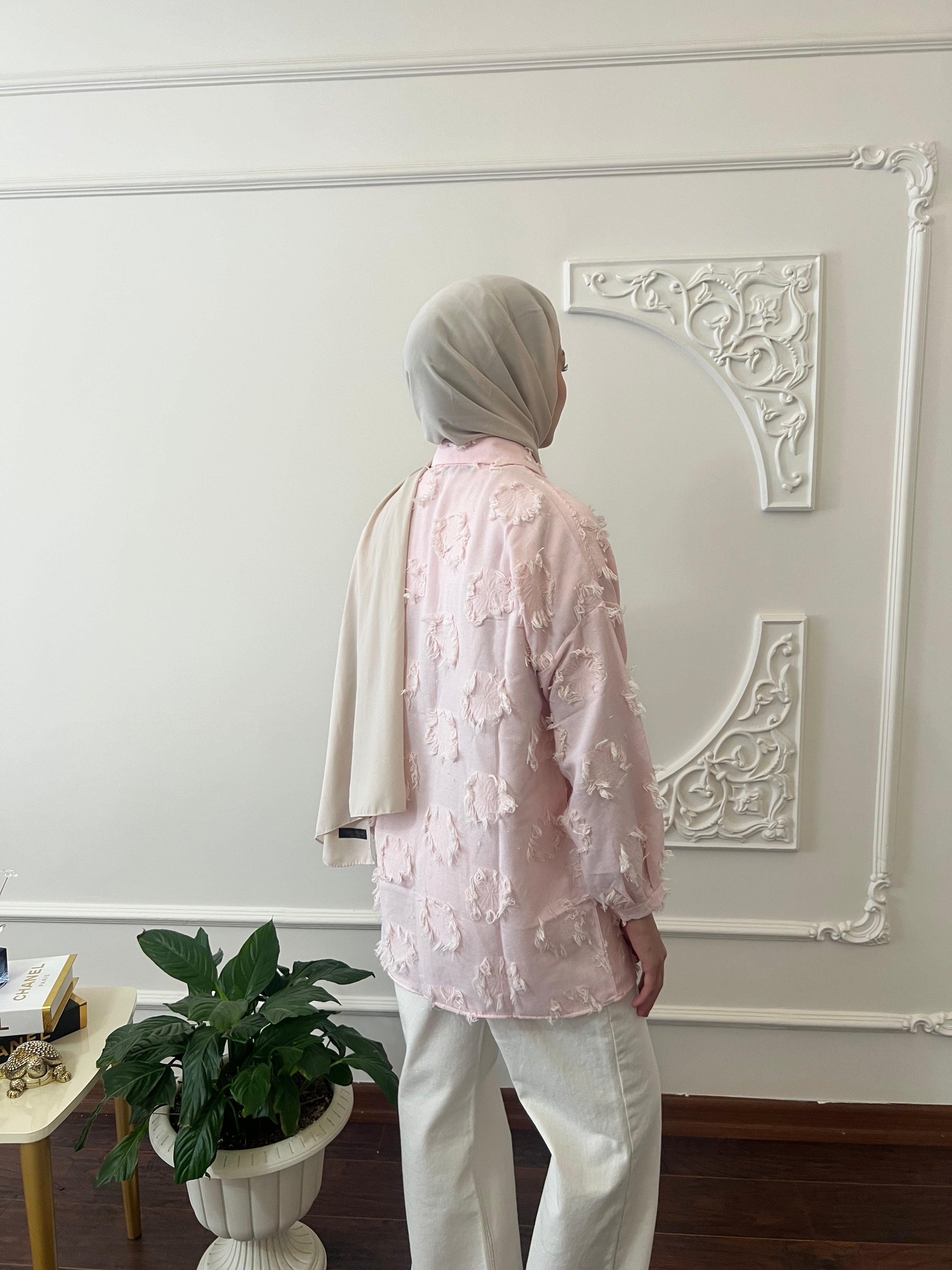 Püskül Detaylı Kimono Gömlek