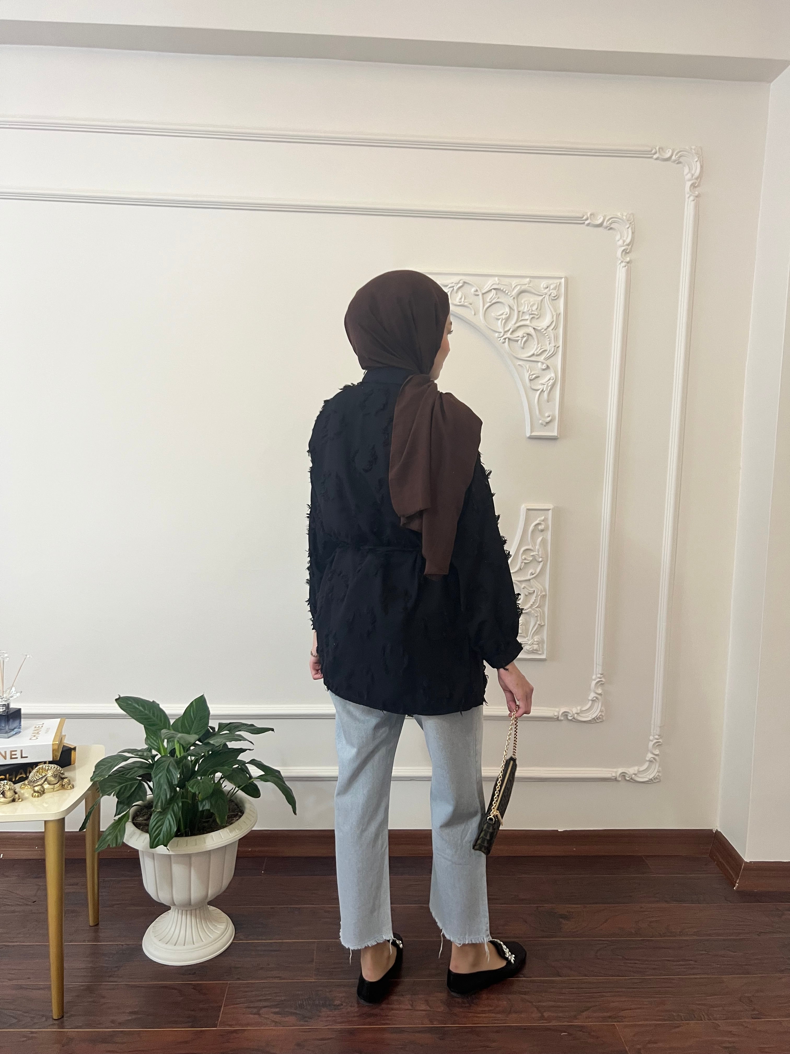 Püskül Detaylı Kimono Gömlek