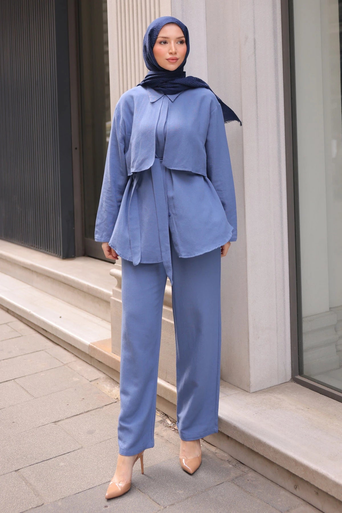 İndigo Bel Kuşaklı Takım