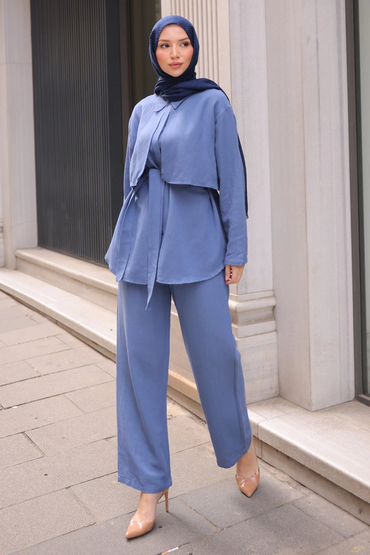 İndigo Bel Kuşaklı Takım