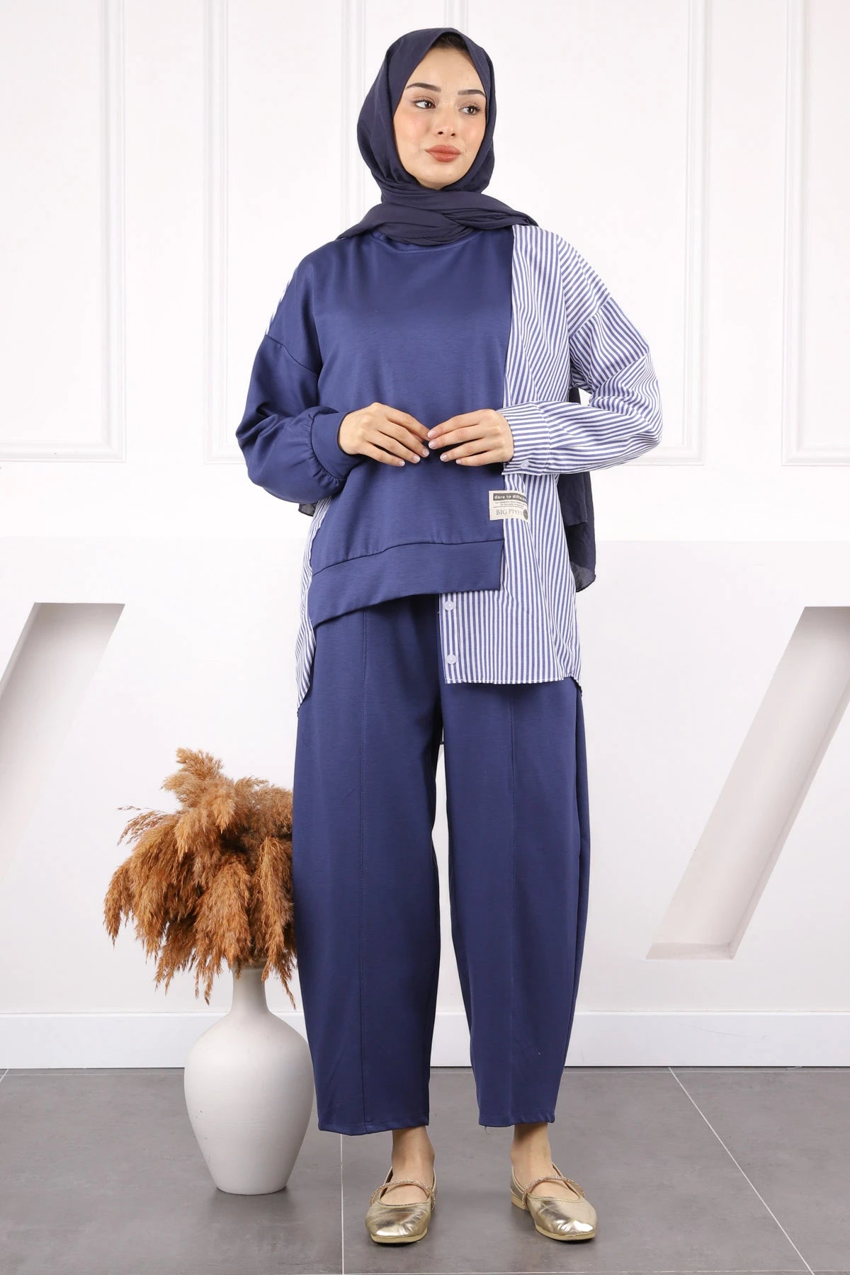 İndigo Oysho Gömlek Garnili Takım