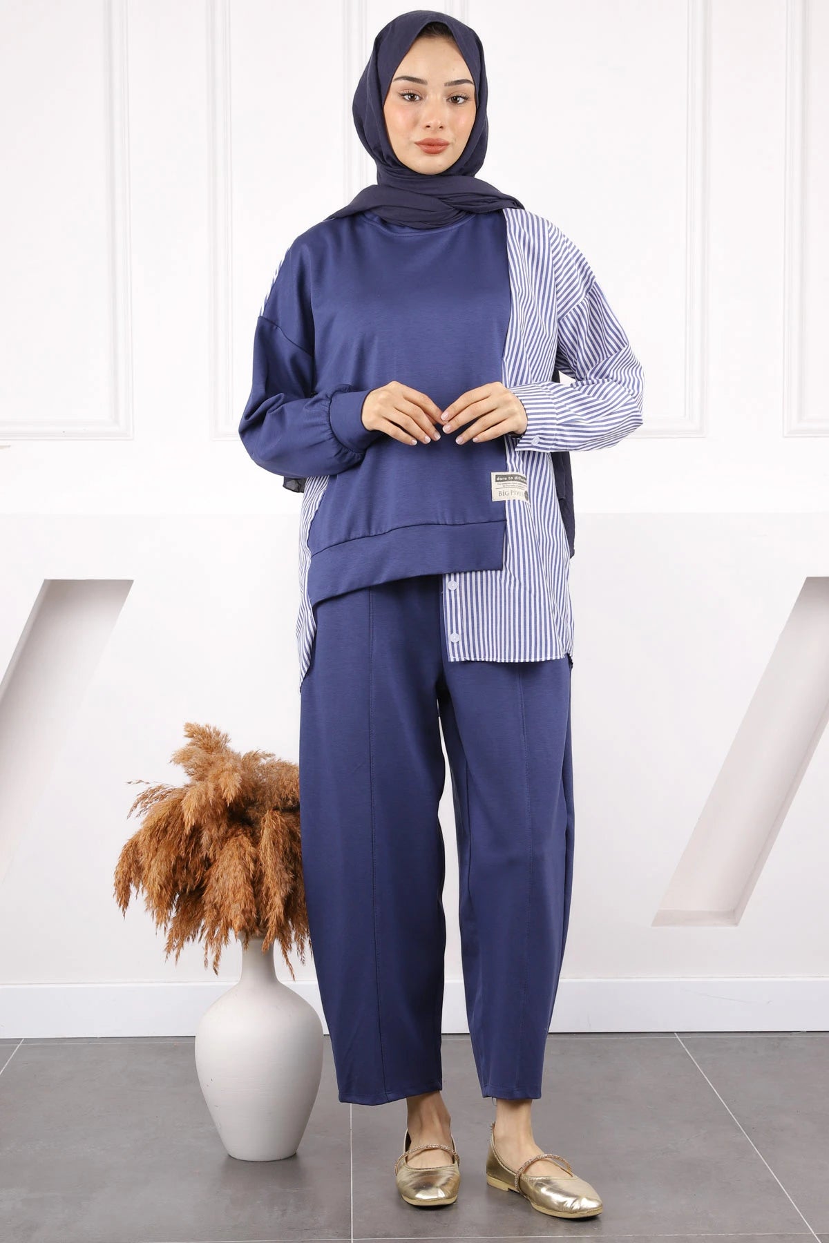 İndigo Oysho Gömlek Garnili Takım